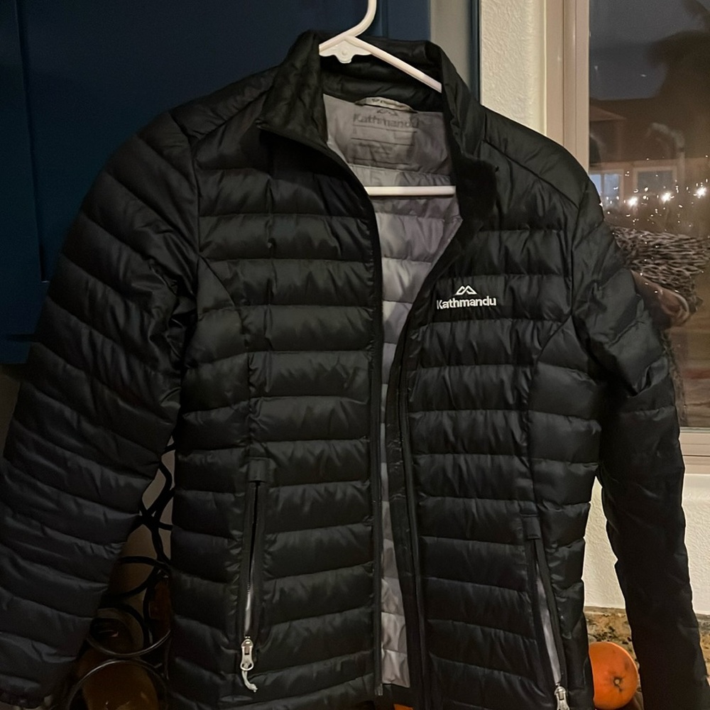 Black puffer jacket